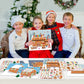 VABAMNA Christmas Party Favors for Kids - 48 Sheets Make a Gingerbread House DIY Craft Stickers Scenes for Xmas Tree Holiday Act
