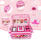 Jaffzora Carrying Case Compatible with Toniebox Starter Set Cute Storage Bag for Tonies Figures Characters Tonies Headphones & Accessories  Pink(Bag Only)