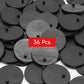 SIXPOINTS 36 Pieces Black Round Plastic Figure Display Holder Base ,6 inch Model Support Stands Compatible with 1/12 Marvel Lege