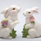 Stealstreet Ss-Cg-10280, 7.25 Inch Porcelain Painted White Bunny Figurines, Set Of 2