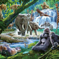 Ravensburger Jungle Animals 100 Piece XXL Jigsaw Puzzle for Kids | Unique Interlocking Pieces | Durable and Glare-free | FSC-certified Sustainable Toy