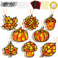 32 Sets Fall Thanksgiving Suncatchers Craft Kit DIY Window Stained Glass Effect Autumn Harvest Paper Crafts Home School Classroo