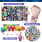 Bluegogo Space Party Favors Set - 151 Pcs Includes Stress Balls, Bracelets, Tattoos, Keychains - Perfect for Kids' Space Birthday Parties