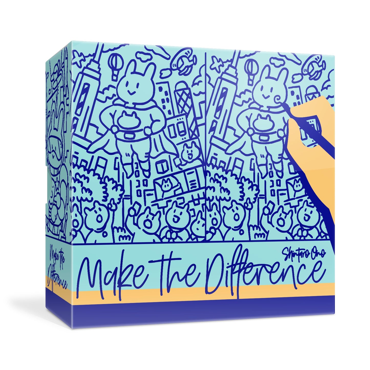 Oink Games Make The Difference - Japanese Spot The Difference Party Game | Fun Stocking Stuffer & White Elephant Gift | Ages 7+
