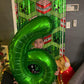 Green 6 Balloon, Number Balloons 40 Inch, 6Th Balloons For Birthday Decorations, Green Party Supplies 6 Birthday Balloon, Number