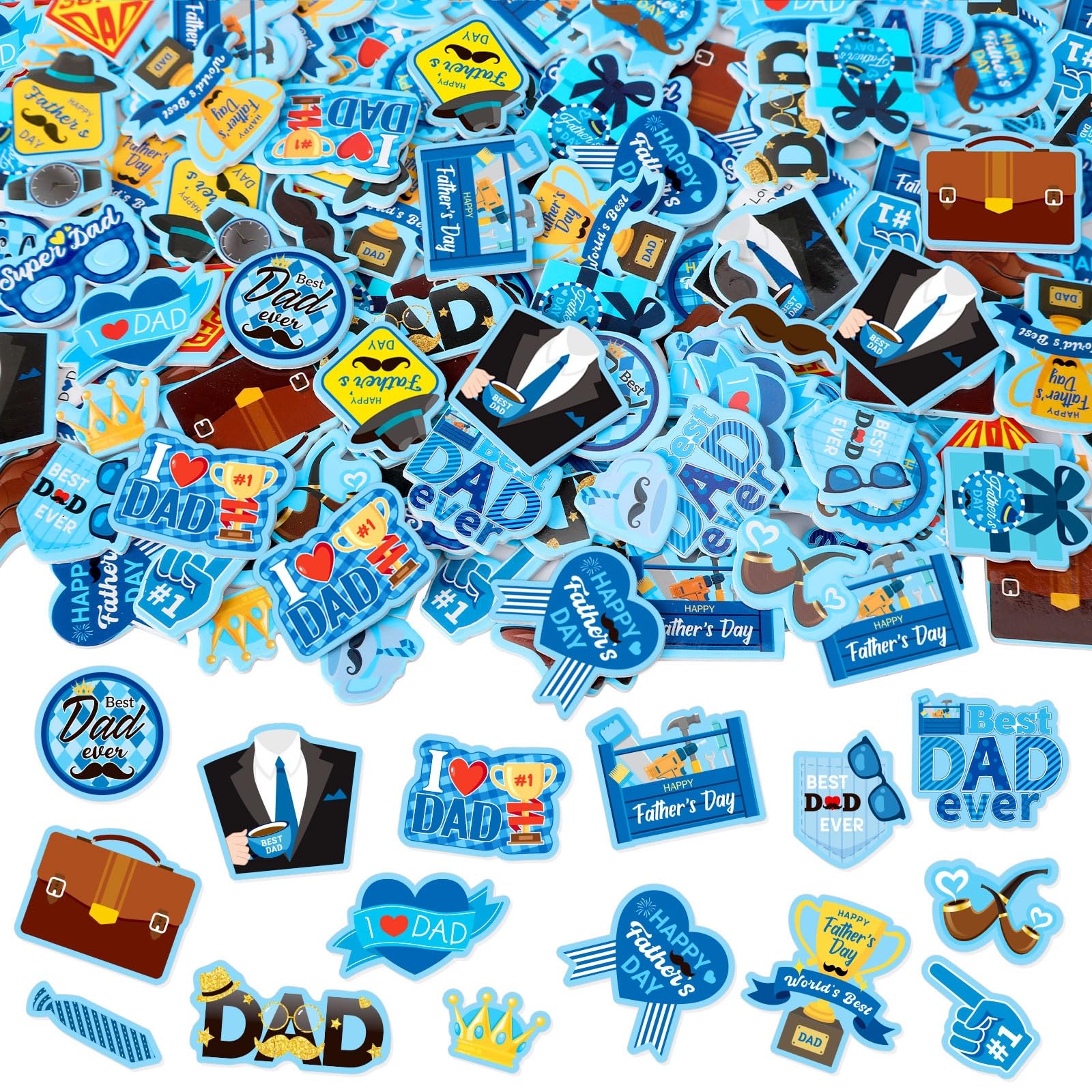 JULBEAR 300 Pieces Travel Camping Foam Stickers Bulk Self-Adhesive Cartoon Camping Stickers for Arts Crafts Travel Camping Party