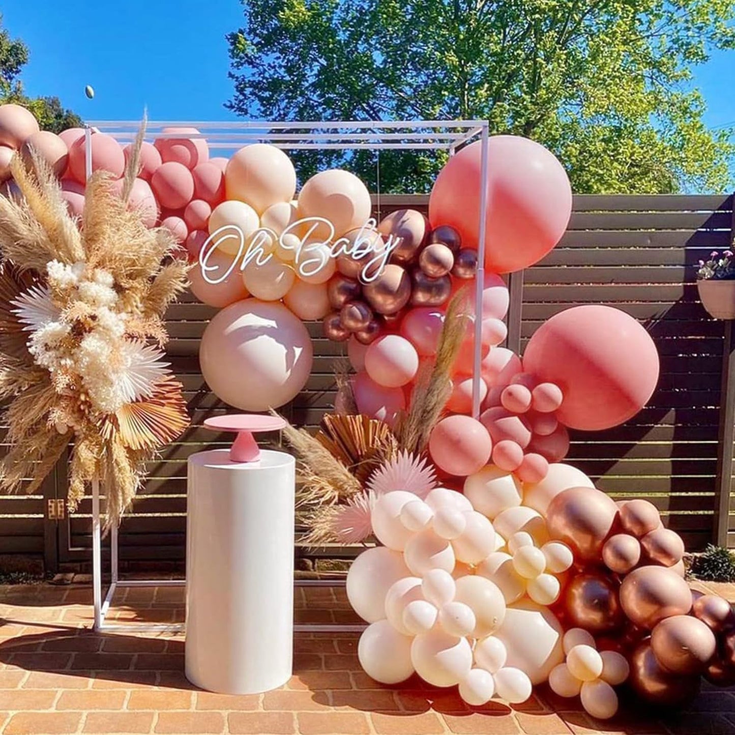 Blush Balloon Garland Arch Kit Retro Pink Rose Gold Balloon For Girls Party Baby Shower Wedding Bridal Birthday Party Decoration
