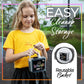 Loddie Doddie- 15Ct Bucket Of Sidewalk Chalk- Black And White- Long Lasting Non-Toxic Jumbo Sticks- Reusable Bucket For Hours Of