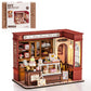 Robotime Diy Miniature House Kit, Mini Wooden Dollhouse Kit For Adults, Building Kit With Led Light, Diorama Model,Halloween/Chr
