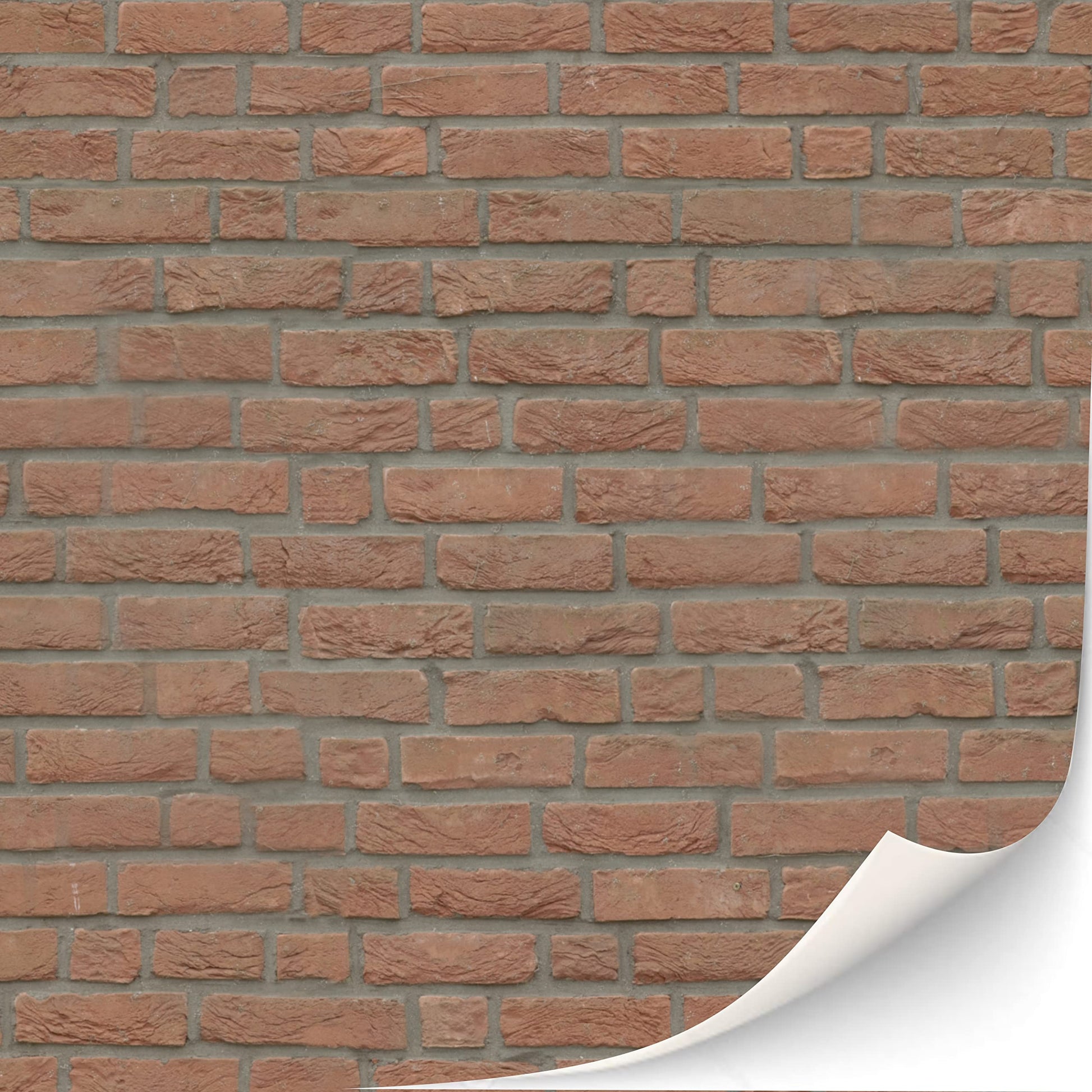 3 Sheets Self-Adhesive Wall Cladding For Dollhouse 1:12 Scale (Clay Bricks)