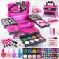 Kids Makeup Kit for Girl - 66Pcs Kids Washable Makeup Kits, Real Makeup Girls Toys Girl Makeup Sets for Toddler Kid Children Chr