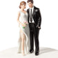 Wedding Collectibles Cake Topper - Funny Sexy Tender Touch Figurine, 5.25" Porcelain, Humorous Bride & Groom Decor