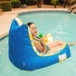 Big Joe Captain'S Float No Inflation Needed Pool Lounger With Drink Holder, Paintbrush Yellow Double Sided Mesh, Quick Draining Fabric, 3 Feet