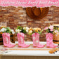 Memorywuu 12 Set Western Cowgirl Boots Flower Boxes Centerpiece Boot Shape Gift Boxes Party Decoration Vase Centerpieces for Tab