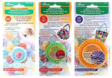 Bundle Of Three (3) Quick Yo-Yo Makers: Extra Small (Makes 3/4' Yo-Yos), Small (Makes 1.25' Yo-Yos), And Large (Makes 1.75' Yo-Yos)