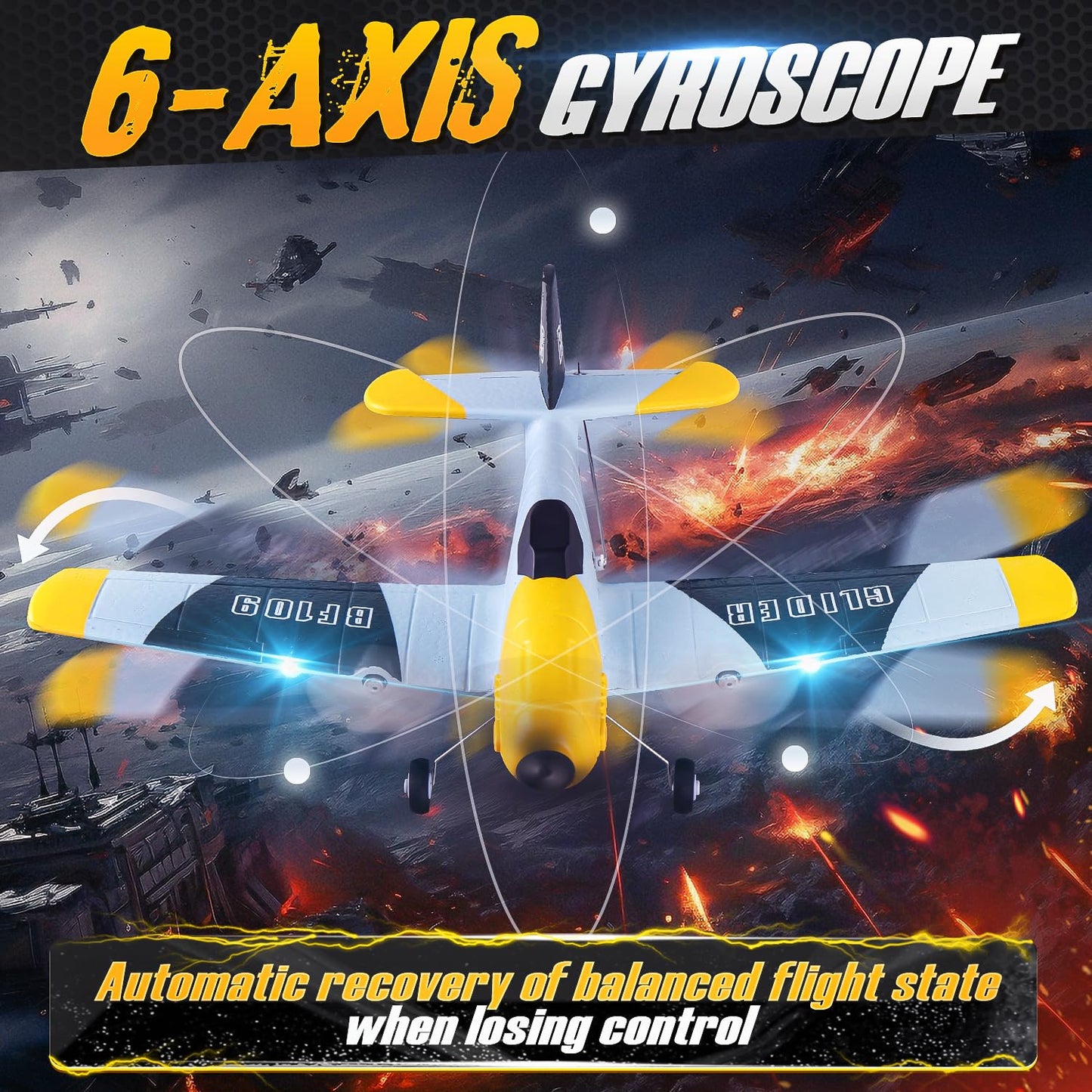 Bezgar 3 Channel Rc Plane, Drones For Kids, 6-Axis Gyro Remote Control Airplane, Rc Helicopter, Easy Control For Beginners Toys
