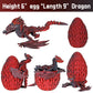 Jefuzh 3D Printed Dragon,Flying Mystery Dragon Eggs Easter Articulated Dragon,3D Printed Crystal Dragon With Wings,3D Dragon Egg