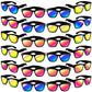 Innocheer Kids Sunglasses Bulk, 24 Pack Party Favors Sunglasses For Kids, Neon Kids Sunglasses Party Favors For Pool Party Beach Party Birthday Graduation Party Supplies, Goody Bag Favors For Kids