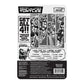 Super7 Teenage Mutant Ninja Turtles Raphael (Comic Grayscale) - 3.75' Tmnt Action Figure With Accessories Classic Cartoon Collectibles