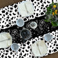 Oudain 6 Pcs 54 x 108 Western Party Decorations Cowgirl Rodeo Paisley Tablecloths Plastic Rectangle Table Runner Table Cover Bir