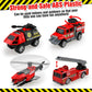 Diecast Fire Rescue Truck Vehicle Set, Alloy Metal Fire Truck Model Car Toys, Realistic Mini Rescue Emergency Fire Truck Car Toy