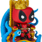 Funko Pop! Deluxe Marvel King Deadpool Vinyl Figure - Multicolor, Standard Size, Model 889698522663