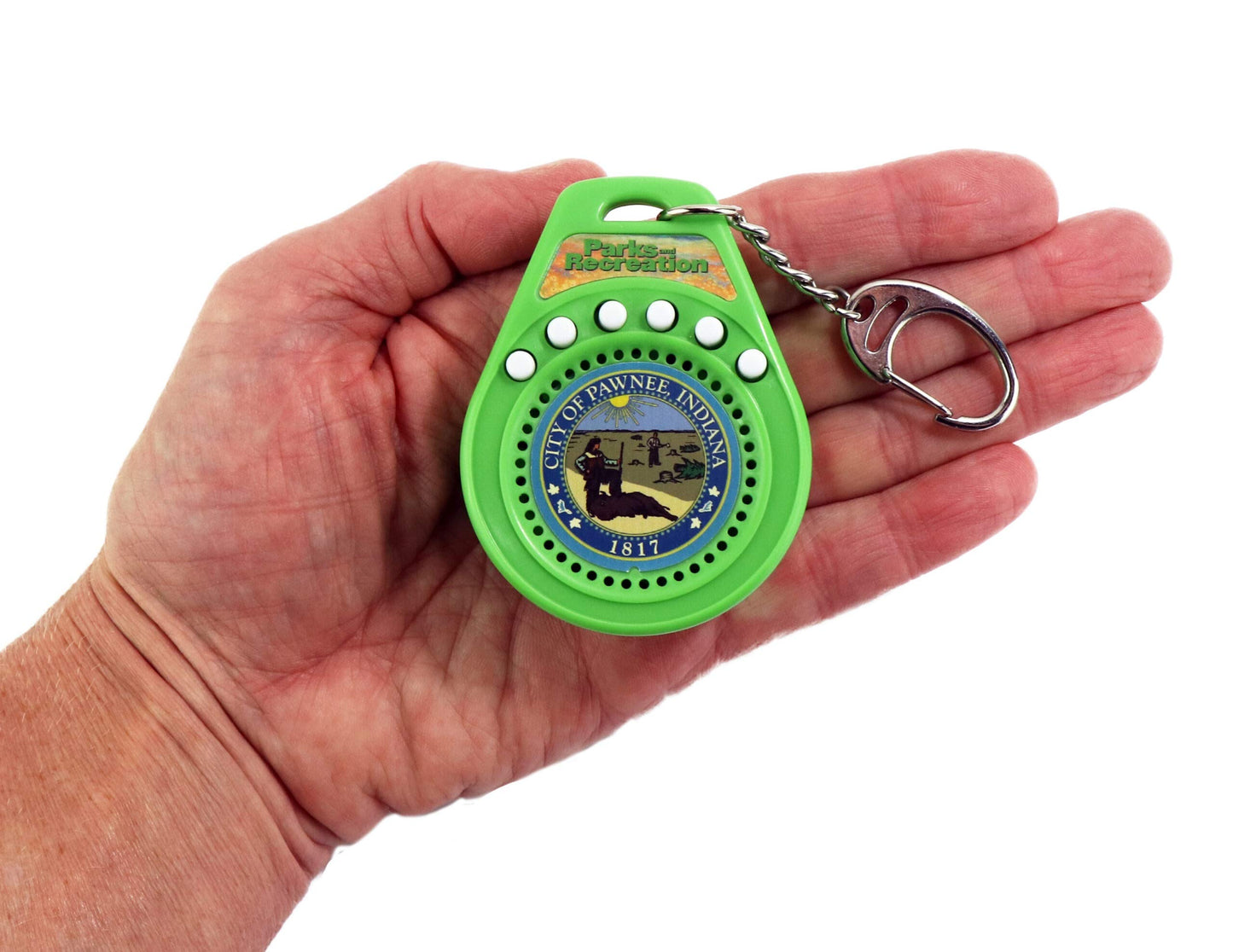 World'S Coolest Parks & Rec Talking Keychain