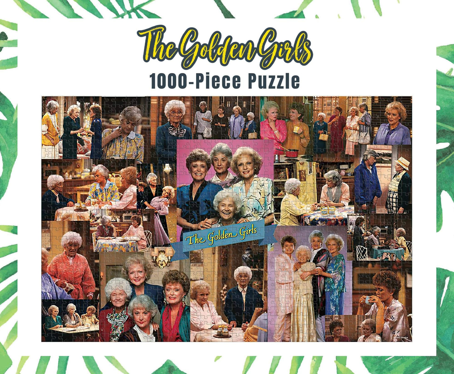The Golden Girls Collage '80S Puzzle For Adults And Kids | 1000 Piece Jigsaw Puzzle Toy | Fun Interactive Brain Teaser For Family Game Night | 28 X 20 Inches