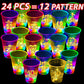 Mishunyus 24 Pcs Glow 40Th Birthday Decorations For Men/Women Birthday Party Supply, 40 Birthday Party Cups, 40Th Cups For 40Th
