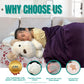 Cuddlery - Large 6 Lbs Cream Luxury Weighted Dog - 27 Inch Weighted Plush - Large Weighted Stuffed Animals - Weighted Plushies F