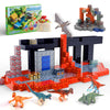 Dulsaera Magnetic Blocks 110Pcs With 6 Animal Toys, Volcano Building Blocks Set, Toys For Boys & Girls Age 6-8, Stacking Buildin