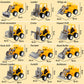 36 Pcs Construction Engineering Trucks Small Construction Toys Construction Pull Back Vehicles Mini Excavator Toys Car Toys Set