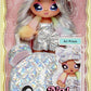 Na Na Na Surprise Glam Series Ari Prism Fashion Doll & Metallic Teddy Bear Purse, Cute Hat, Prismatic Silver Dress Outfit & Acce