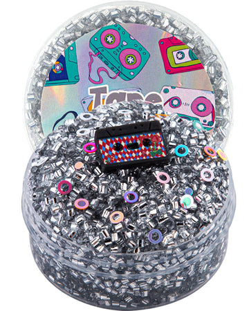 Tape Silver Bingsu Slime, Non-Sticky Glimmer Crunchy Slime, Slime Party Favors For Kids, Slime Sensory Toys For Birthday Easter