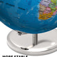 Waldauge Illuminated World Globe With Stand, 13'' Earth Globes With Stable Heavy Metal Base For Kids Classroom Learning, Led Con