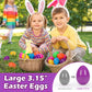 Kafka 72 Pcs Plastic Easter Eggs, 3.15'' Fillable Easter Eggs For Easter Hunt, Basket Stuffers Fillers, Classroom Prize Supplies