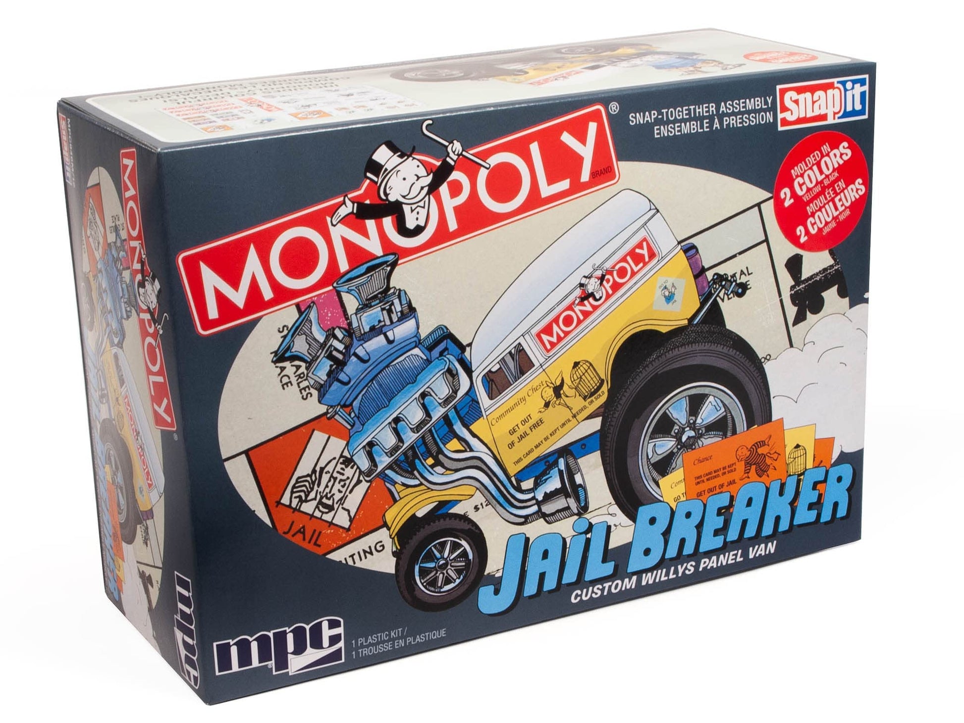 Mpc Monopoly Willy'S Jail Breaker 1:25 Scale Model Kit, Factory Color