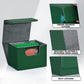 Zlca Card Deck Box For Trading Cards, Mtg Commander Deck Box Holds 120+ Single Sleeved Cards, Leather Magnetic Card Storage Box Fits For Tcg Ccg Magic Cards (Green)