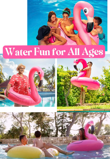 Giftexpress 48' Inflatable Flamingo Pool Float, Swim Party Toys, Fun Beach Floaties, Summer Pool Lilo Lounger For Adults & Kids, Pool Party Favor 1 Pack