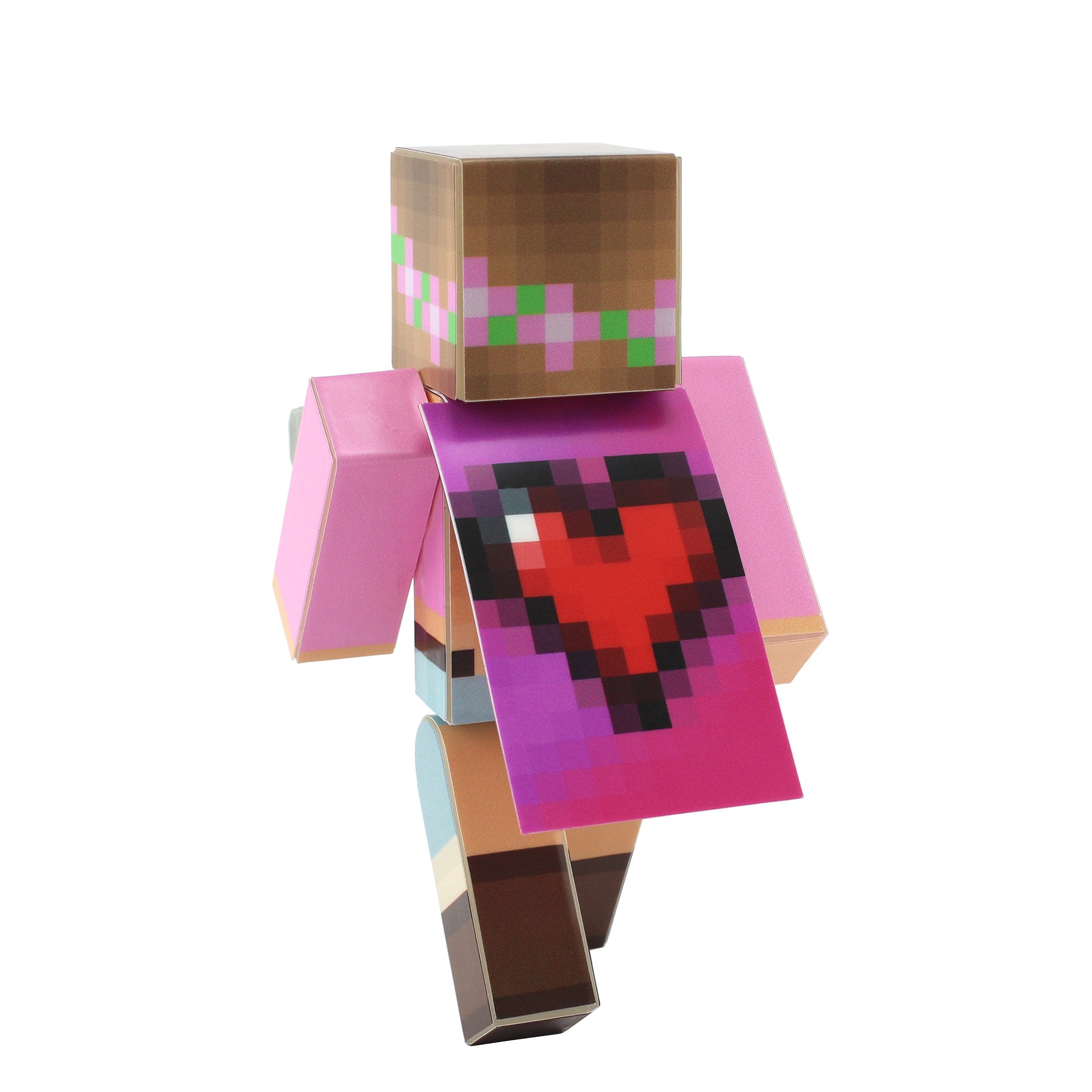 EnderToys Kawaii Action Figure 4 Pollici Da Collezione In Stile 8-bit - Personaggi Pixel Con Mantello Misterioso E Mini Utensili Casuali