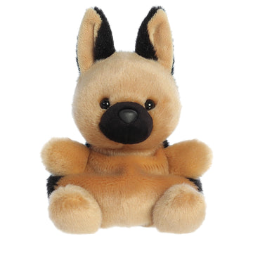 Aurora Adorable Palm Pals Hans German Shepherd Stuffed Animal - Pocket-Sized Play - Collectable Fun - Brown 5 Inches
