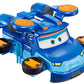Super Wings 5 Inch Transformer Toys Leo Action Figure, Transforming Airplane To Robot, Season 5 New Character, Fun Toy Plane For 3 4 5 Years Old Boys Girls, Preschool Birthday Gift For Kids, Blue