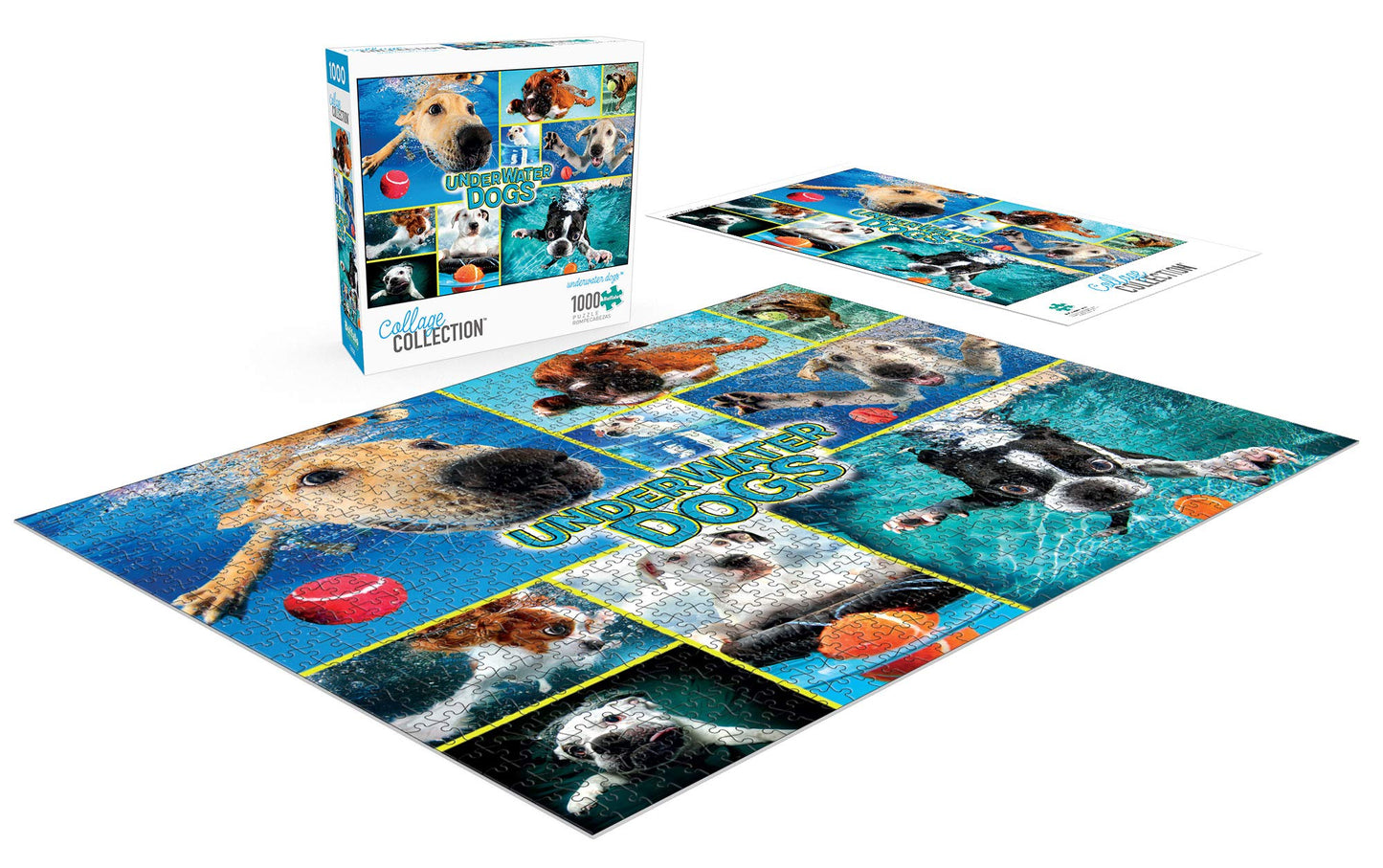 Buffalo Games Underwater Dogs 1000 Piece Jigsaw Puzzle - Multi Color, Paper Material, Model 12603
