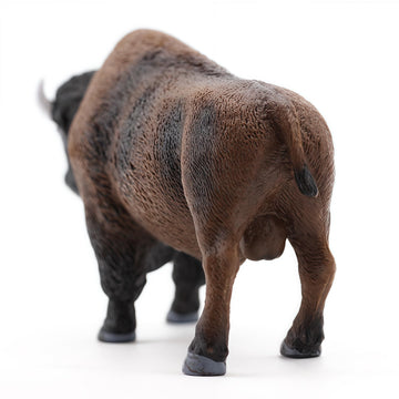 Gemini&Genius North American Bison Figurine Animal Toy, Bull Action Figure, Wildlife Play Toy For Kids, Hand Painted, Realistic And Durable Toys For Children Boys And Girls Gift