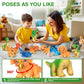 Ykanzz Dinosaur Toys For Kids 3-5, Plastic Dino Toy Set For Boys Age 4-7, 11 Soft Small Dinosaur Figures & 1 Egg, Series Of Dino