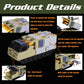 XDUOYJOY Military Tank Toy Sets with Launchable Missiles, Army Toys with 9 Vehicles, Helicopter Trucks Army Men Action Figures,