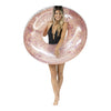 PoolCandy Jumbo Pool Tube, 48, Rose Gold Glitter