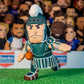 Bleacher Creatures 10" Michigan State Spartans Sparty Plush Figure - Polyester Mascot for Play or Display