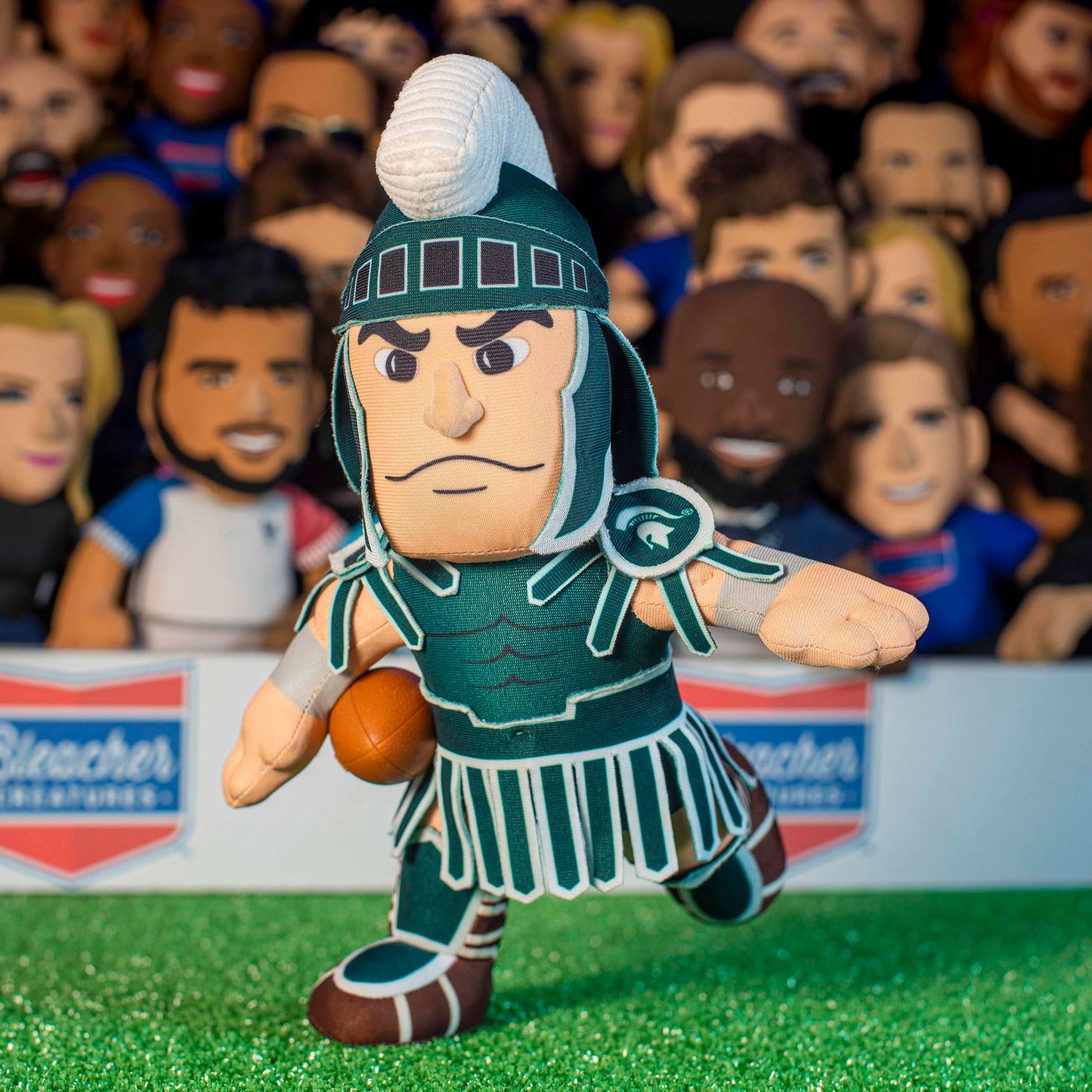 Bleacher Creatures 10" Michigan State Spartans Sparty Plush Figure - Polyester Mascot for Play or Display