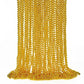 Gold Bead Necklace, 24PCS Christmas Bead Necklaces Stuff, 33'' Mardi Gras Xmas Beaded Necklace Costume, Festival Parade Throw Ac